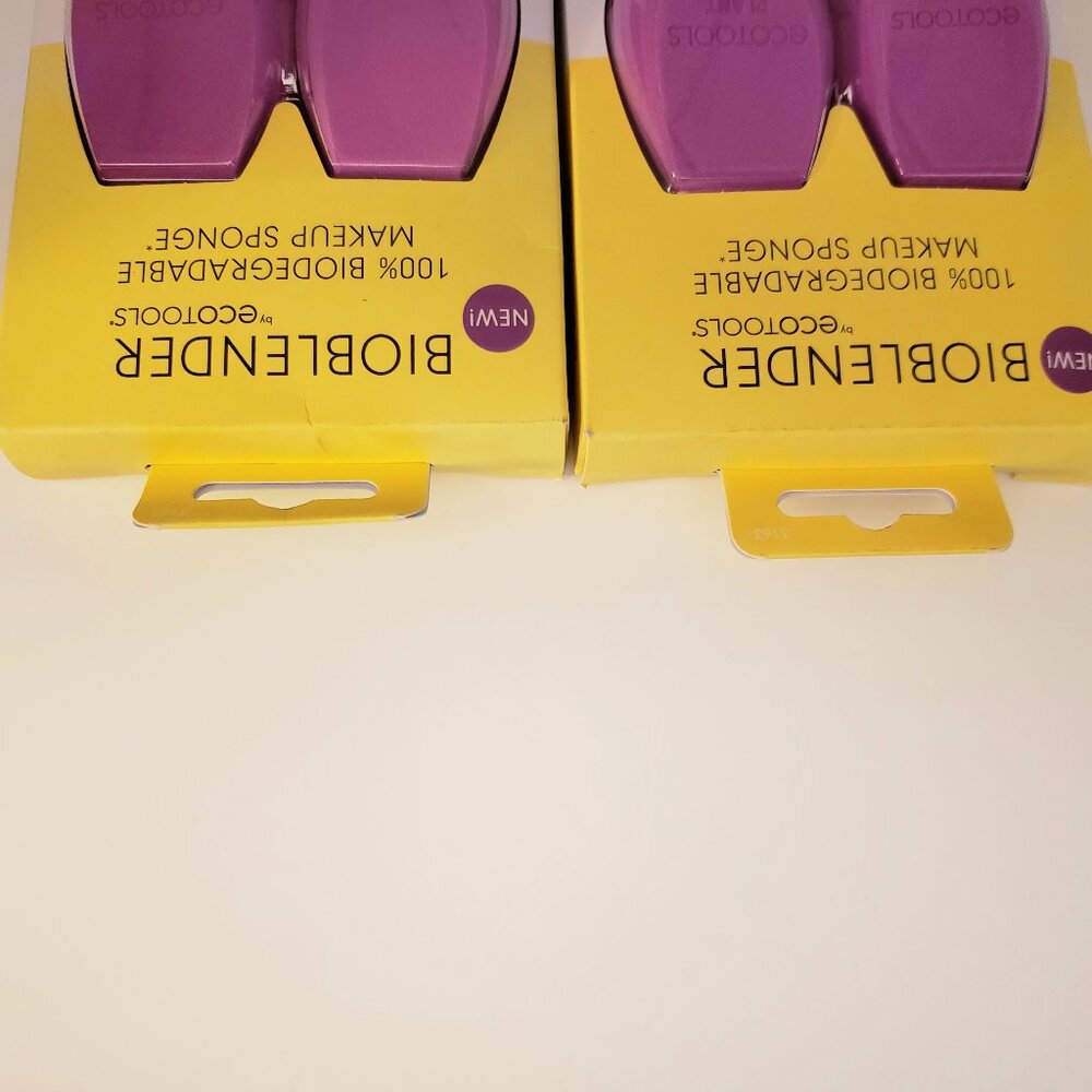 2 2-Packs Ecotools Hot Pink Bioblender Makeup Cosmetic Sponges New Biodegradable - Picture 4 of 7